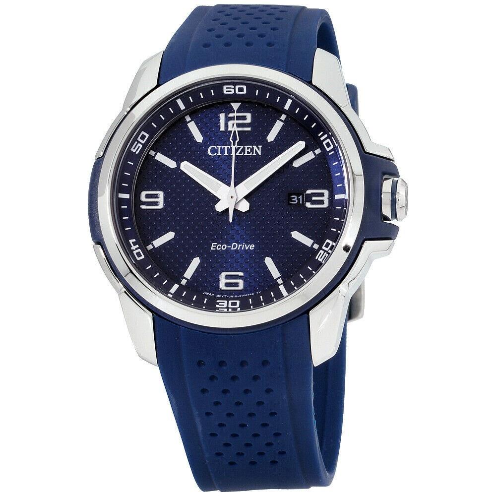Citizen Men&#39;s AW1158-05L AR Blue Silicone Watch