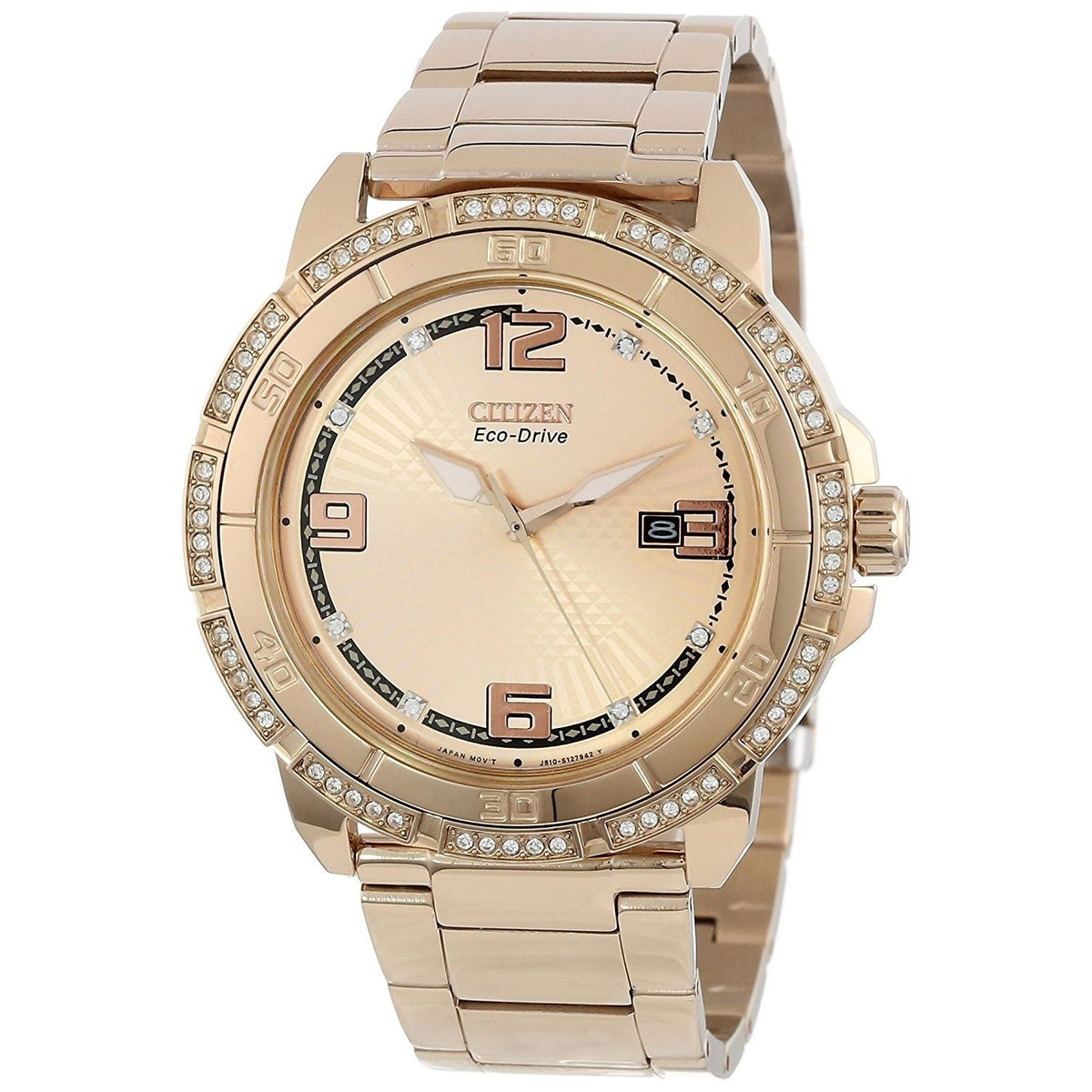 Citizen Unisex AW1343-54Q Crystal Rose-Tone Stainless Steel Watch