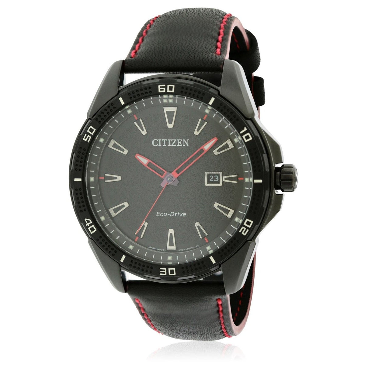 Citizen Men&#39;s AW1585-04E AR Black Leather Watch