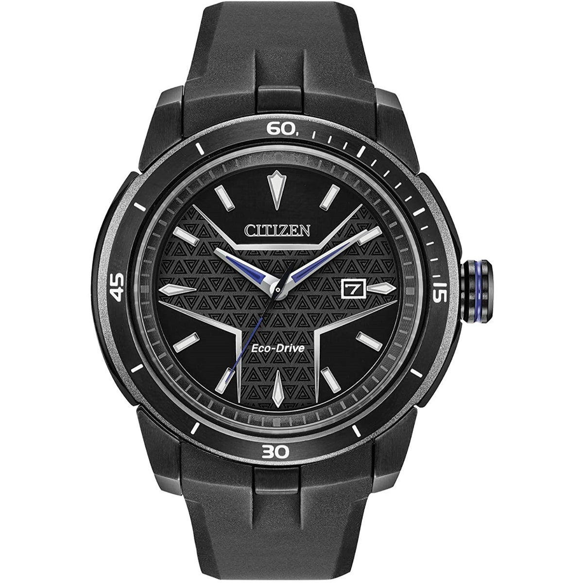 Citizen Men&#39;s AW1615-05W Eco Drive Black Silicone Watch