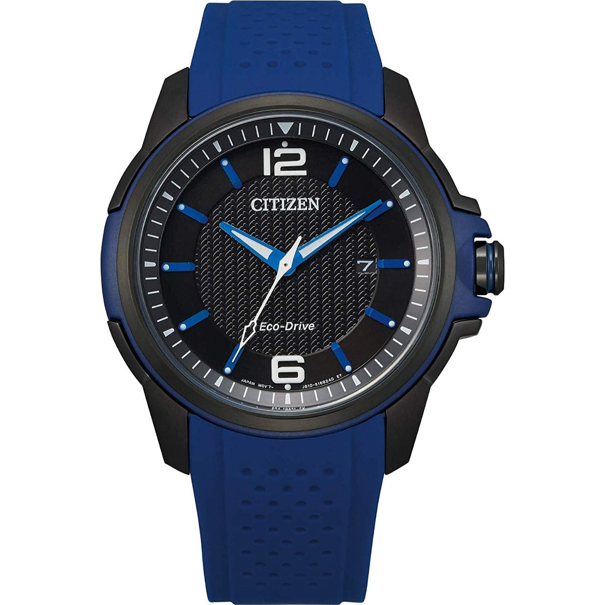 Citizen Men's AW1655-01E Eco-drive Blue Polyurethane Watch