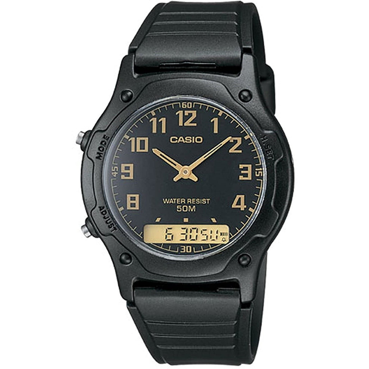 Casio Men's AW49H-1B Classic Black Resin Watch