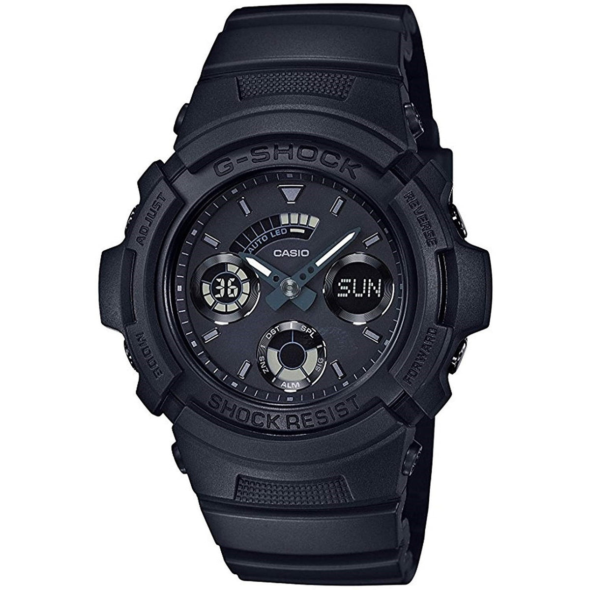 Casio Men&#39;s AW591BB-1A G-Shock Analog-Digital Black Resin Watch
