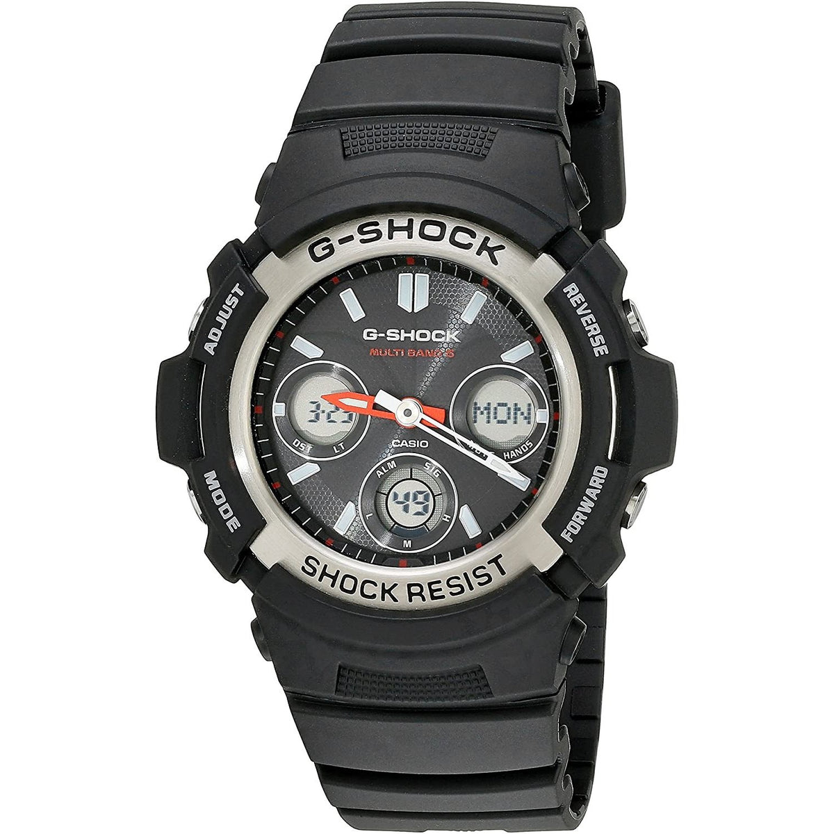 Casio Men's AWGM100-1A G-Shock Tough Solar Chronograph Black Resin Watch