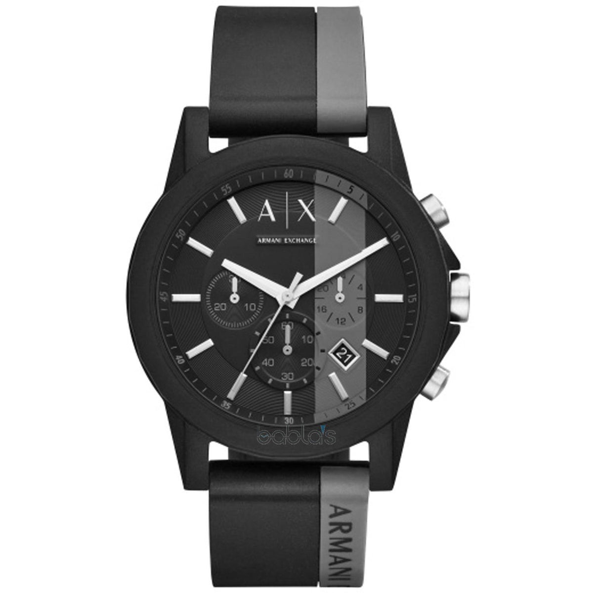 Armani Exchange Men's AX1331 Active Chronograph Two-Tone Silicone Watch