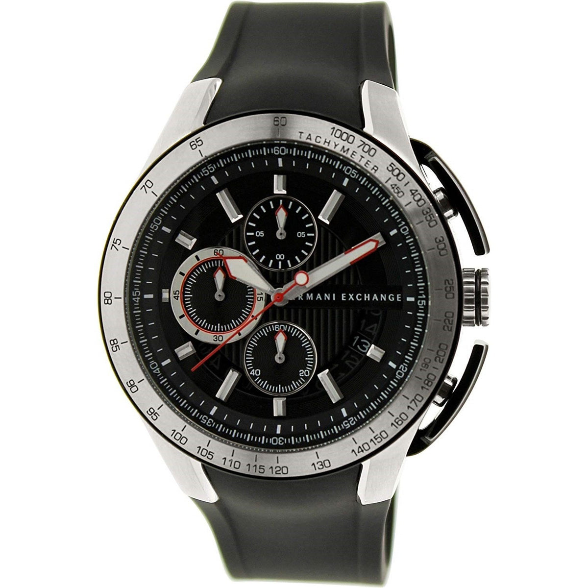 Armani Exchange Men's AX1400 Active Chronograph Black Silicone Watch