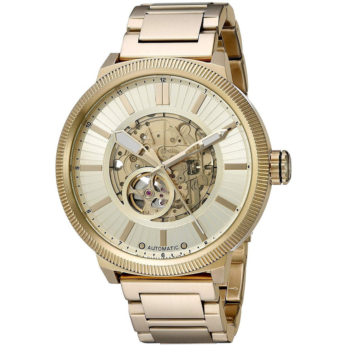 Armani Exchange Men's AX1417 Street Automatic Gold-Tone Stainless Steel Watch