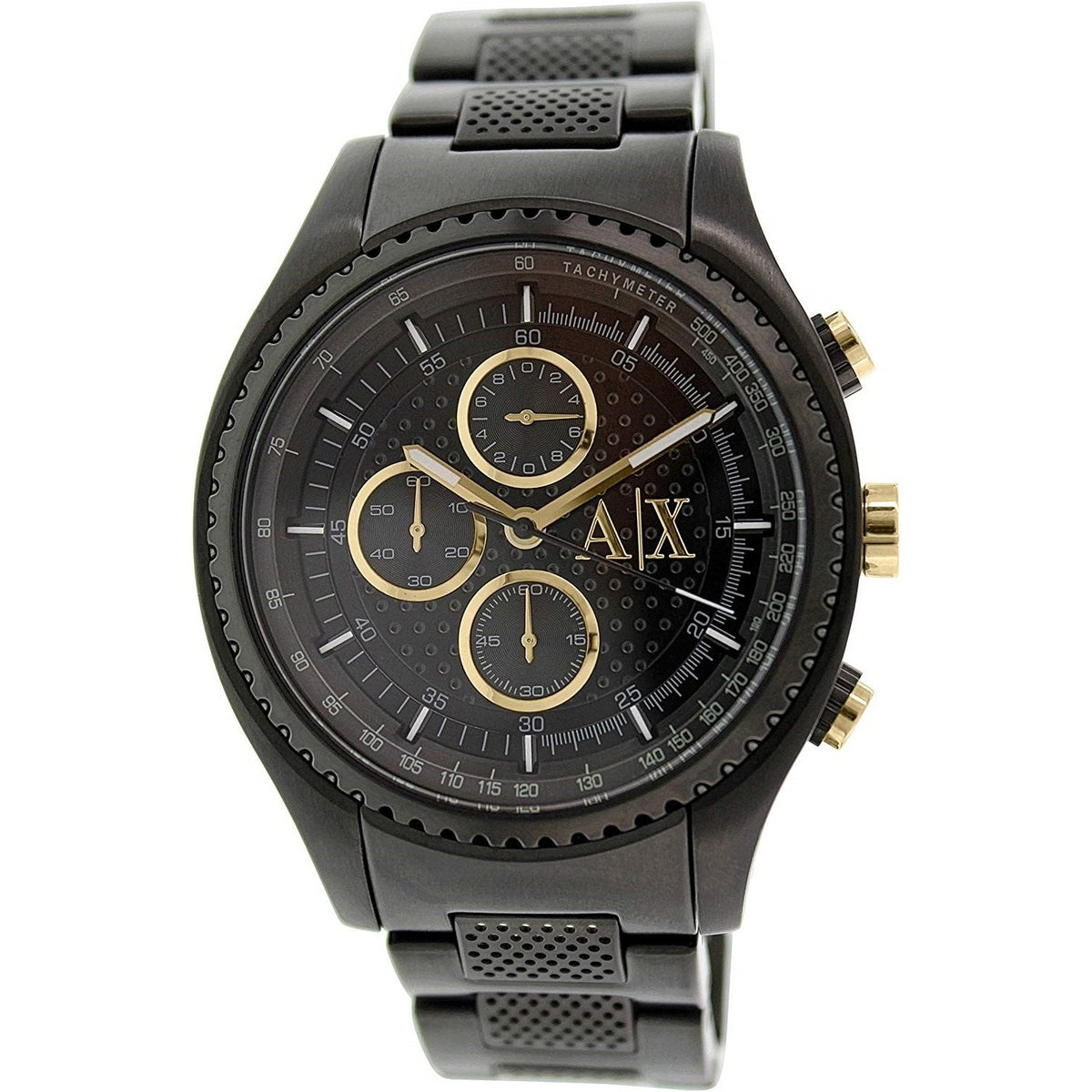 Armani Exchange Men's AX1604 Chronograph Black Stainless Steel Watch