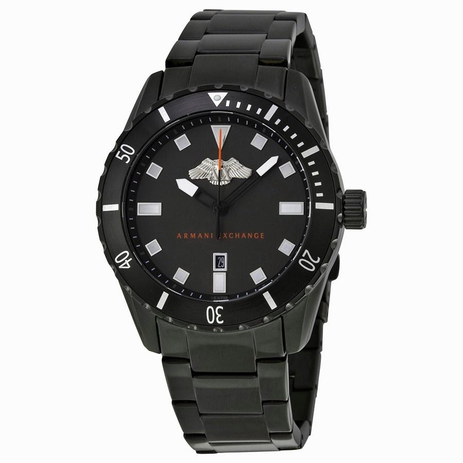Armani Exchange Men's AX1702 Smart Black Stainless Steel Watch