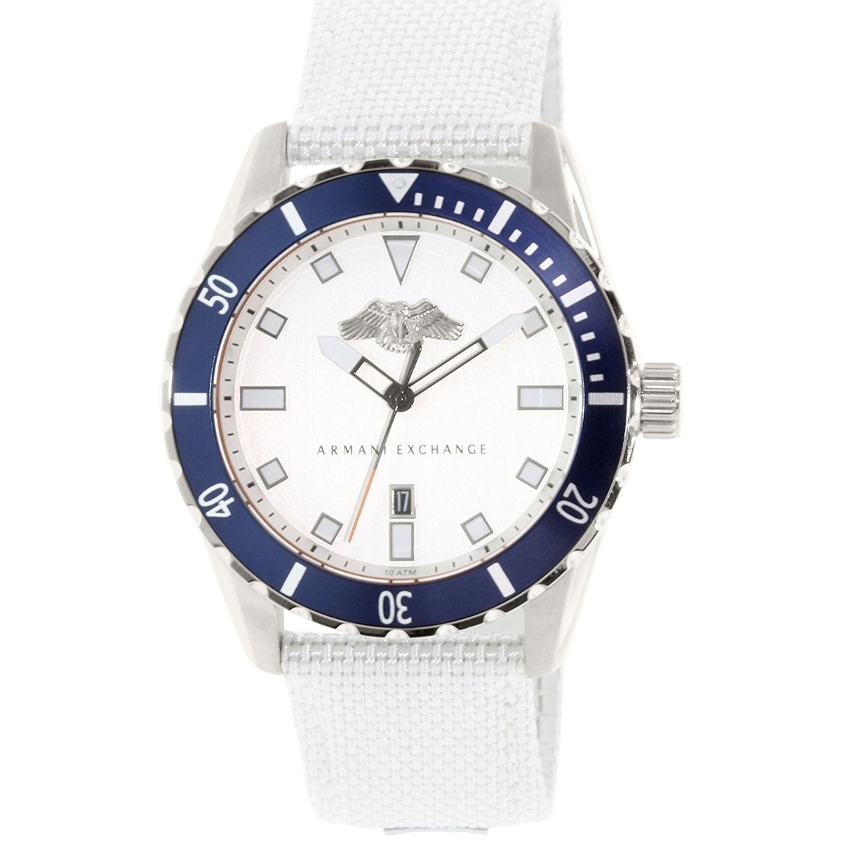 Armani Exchange Men's AX1711 Smart White Nylon Watch