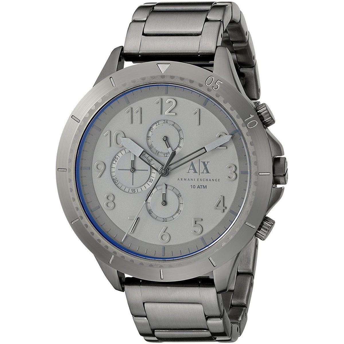 Armani Exchange Men's AX1753 Romulous Chronograph Grey Stainless Steel Watch