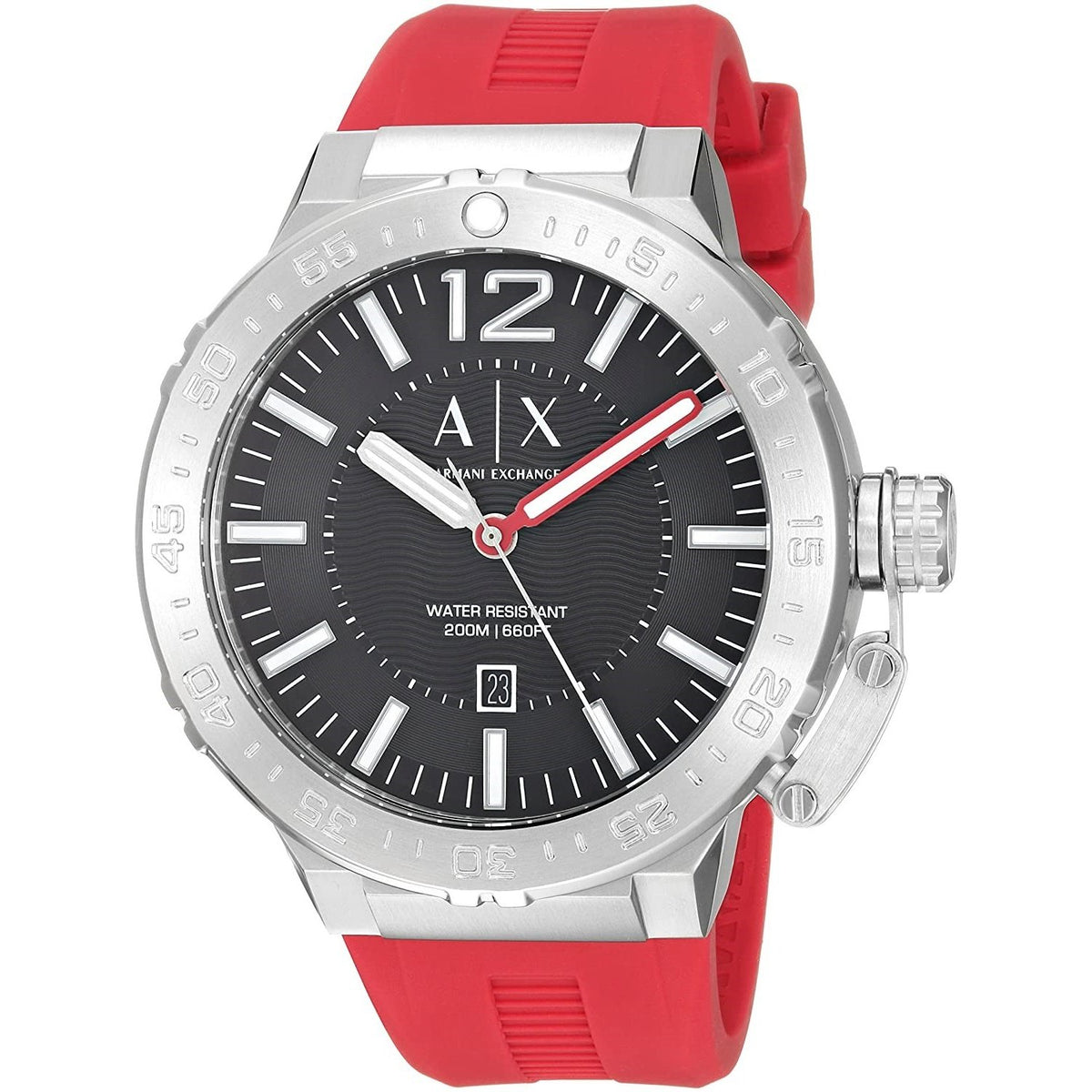 Armani Exchange Men's AX1811 Active Red Silicone Watch