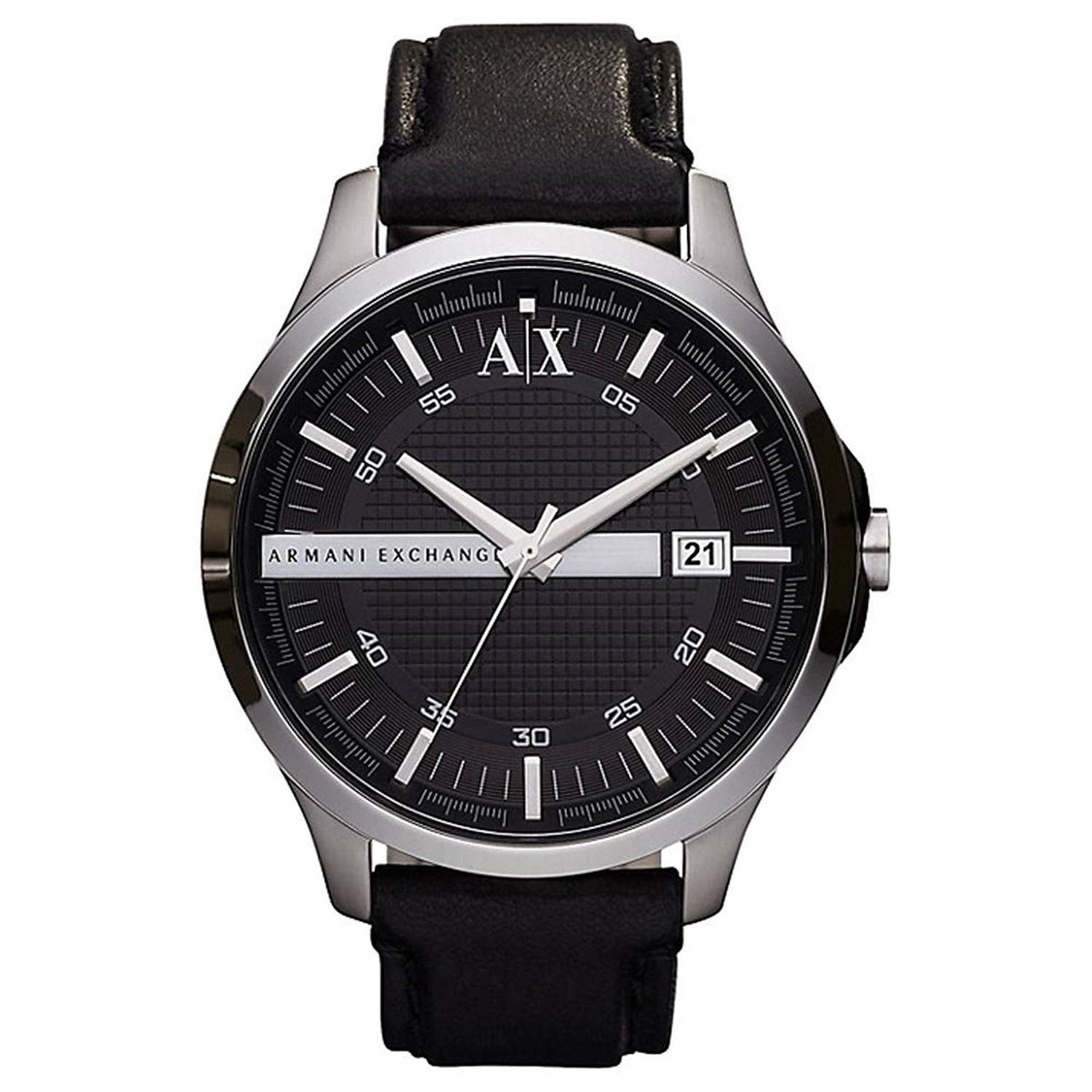 Armani Exchange Men's AX2101 Classic Black Leather Watch