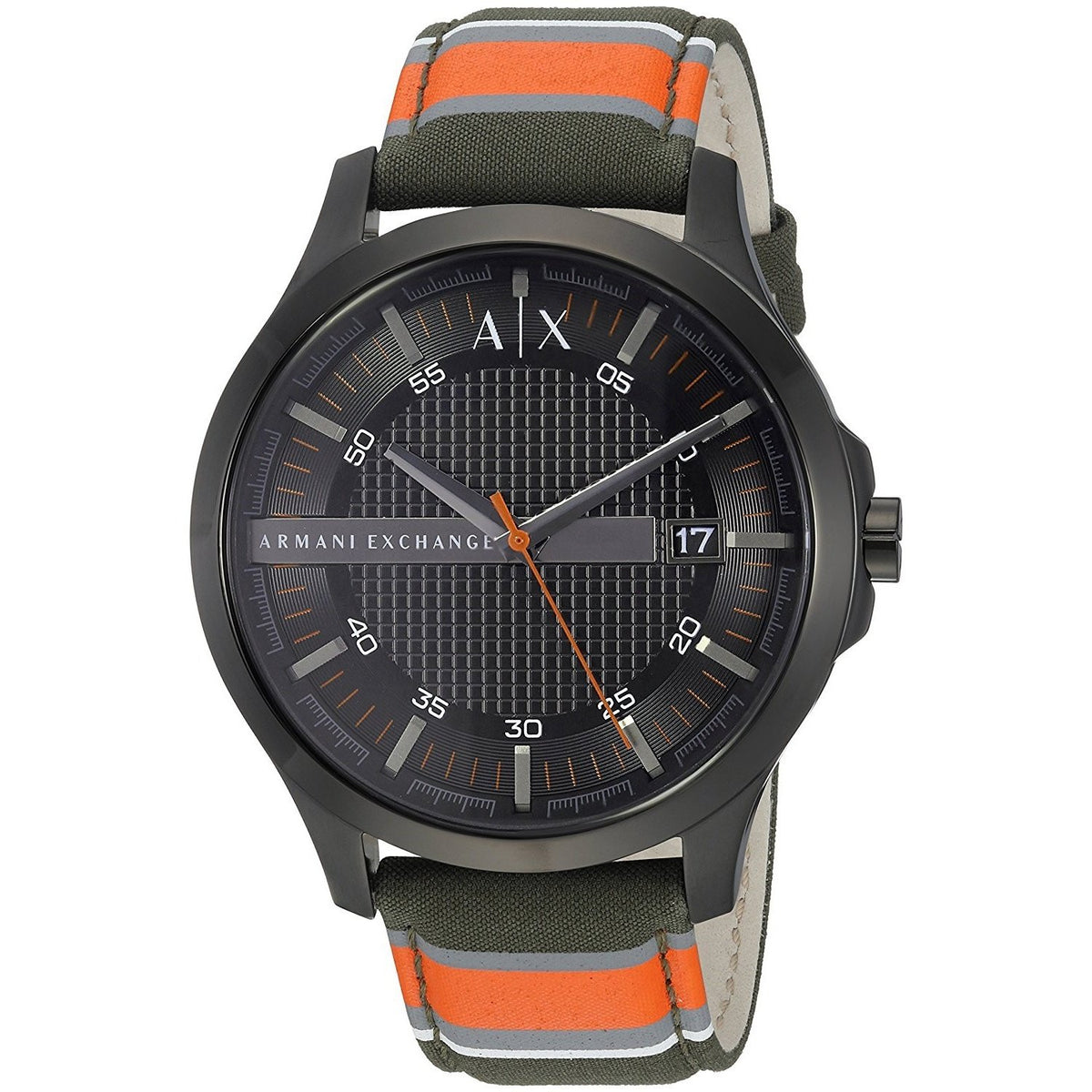 Armani Exchange Men's AX2198 Dress Green, Orange, Grey and White Fabric Watch