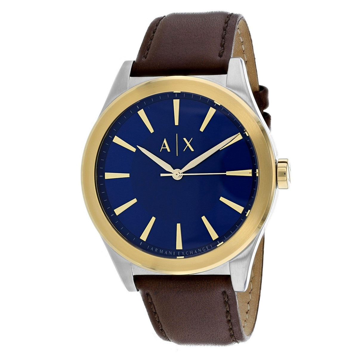 Armani Exchange Men's AX2334 Nico Brown Leather Watch
