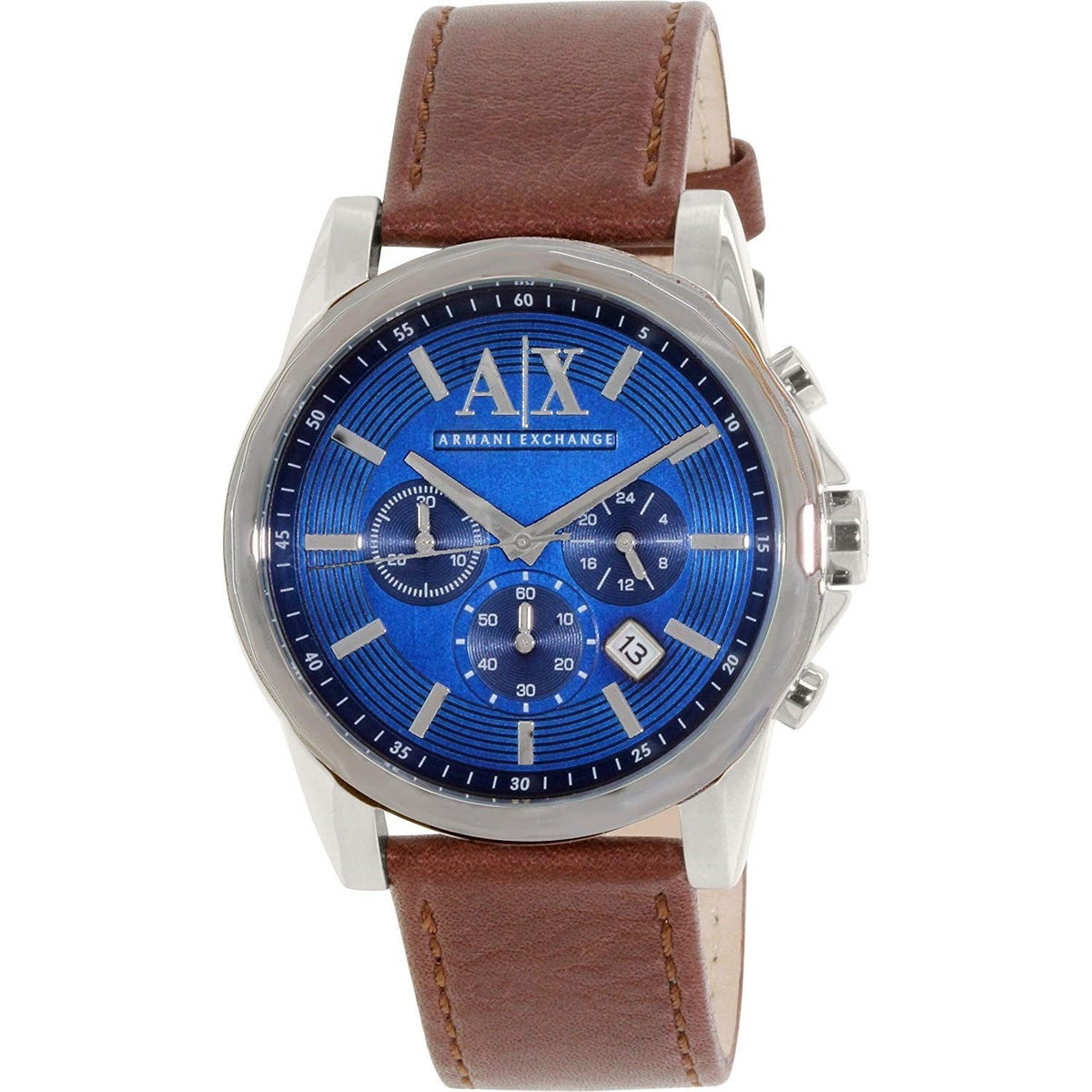Armani Exchange Men's AX2501 Chronograph Brown Leather Watch
