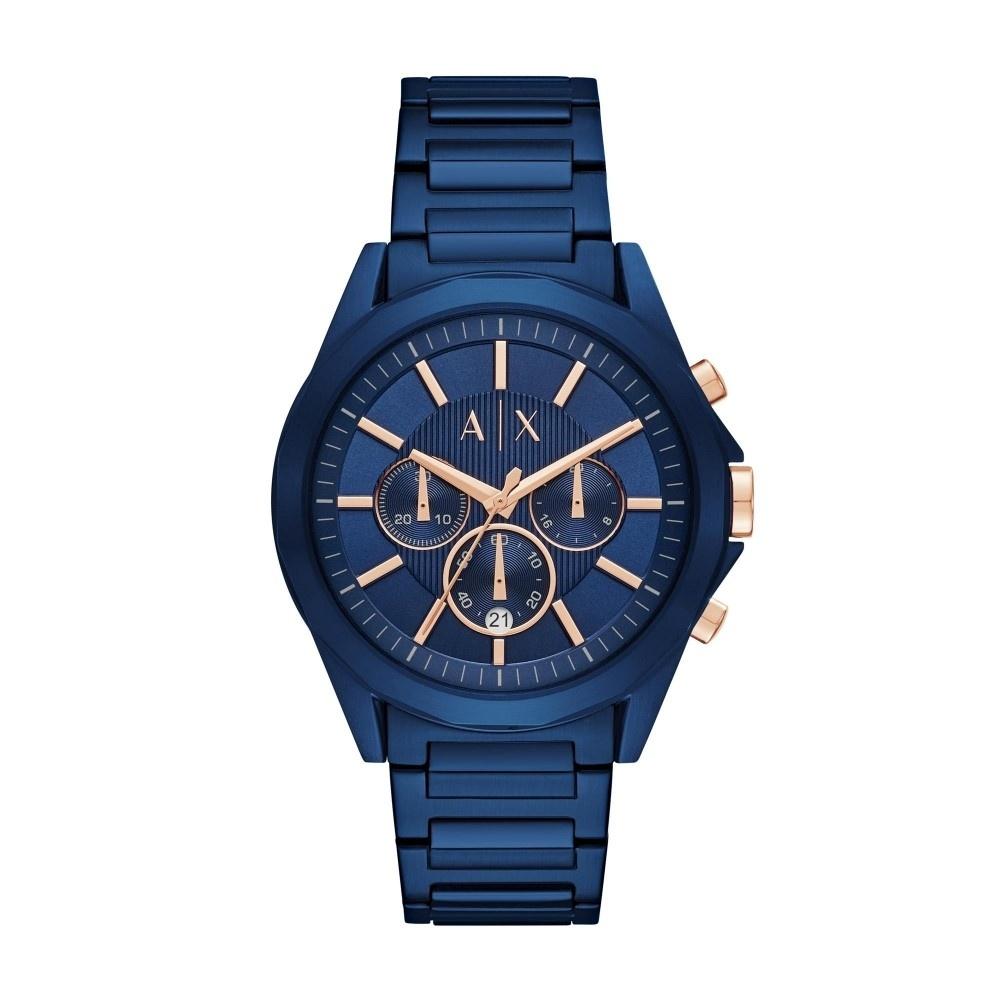 Armani Exchange Men's AX2607 Chronograph Blue Stainless Steel Watch