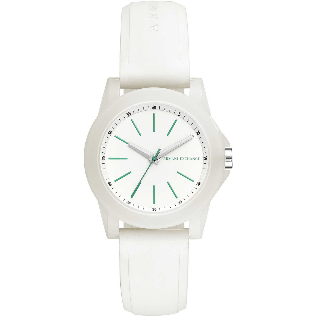 Armani Exchange Women's AX4359 White Silicone Watch