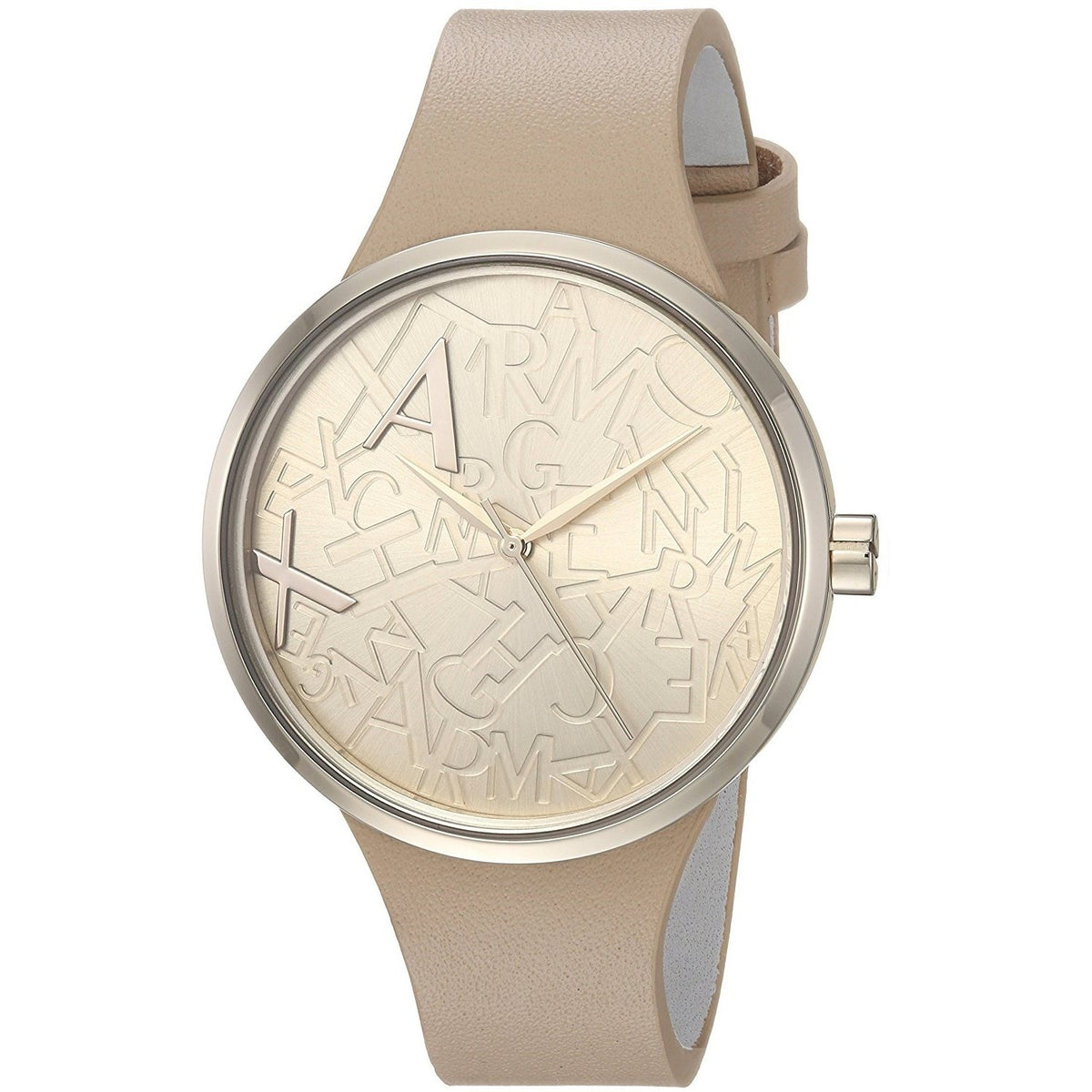 Armani Exchange Women's AX4506 Street Beige Leather Watch