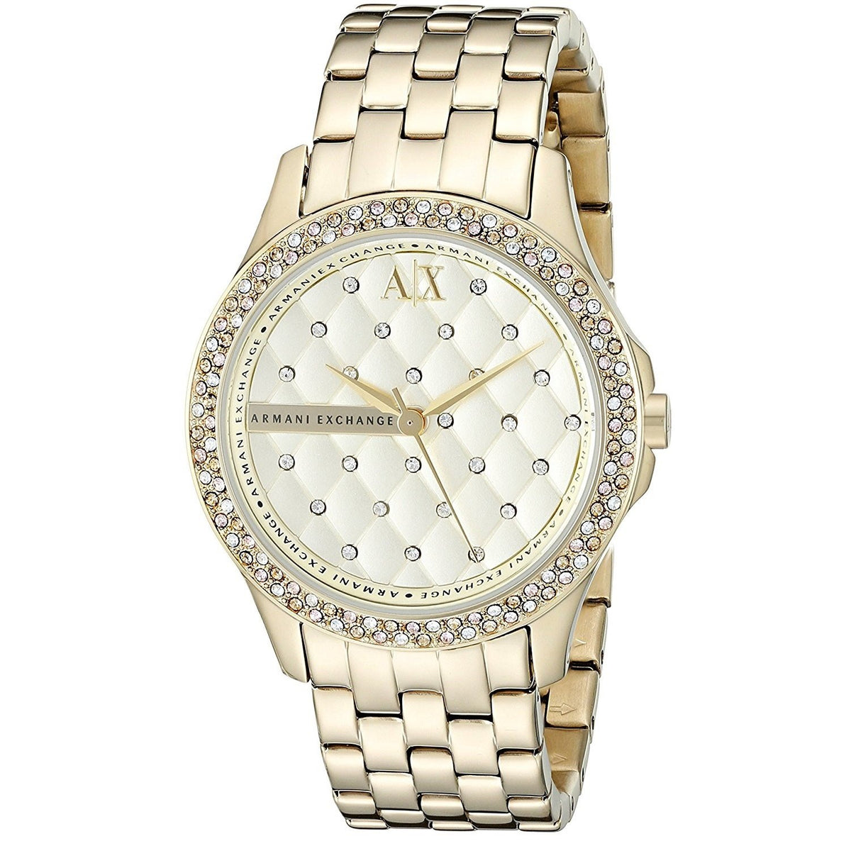 Armani Exchange Women's AX5216 Smart Crystal Gold-Tone Stainless Steel Watch