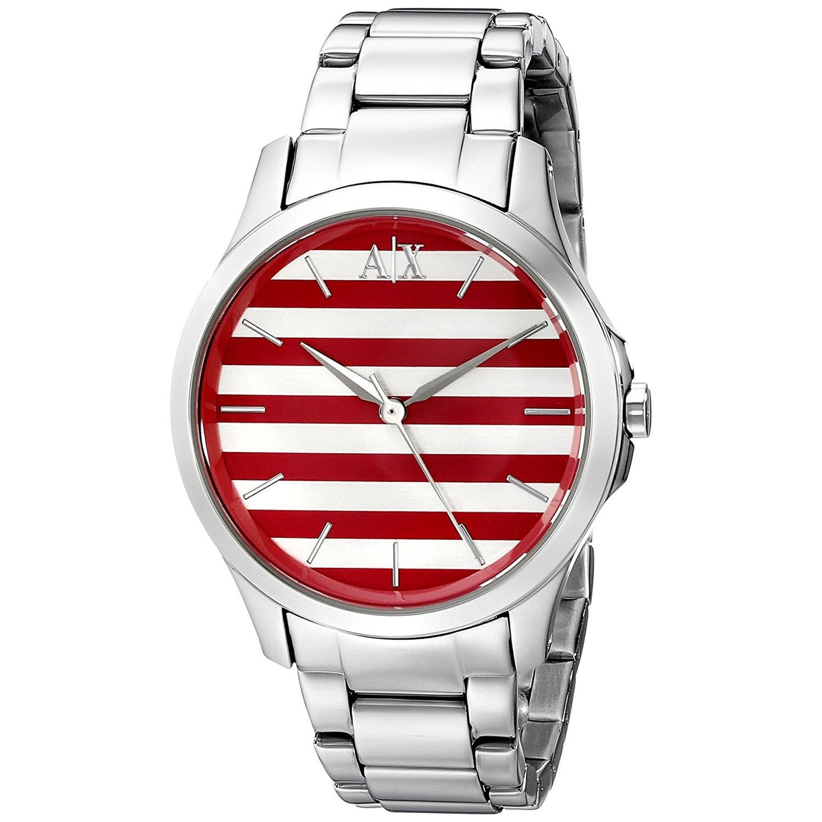 Armani Exchange Women's AX5232 Smart Striped Stainless Steel Watch