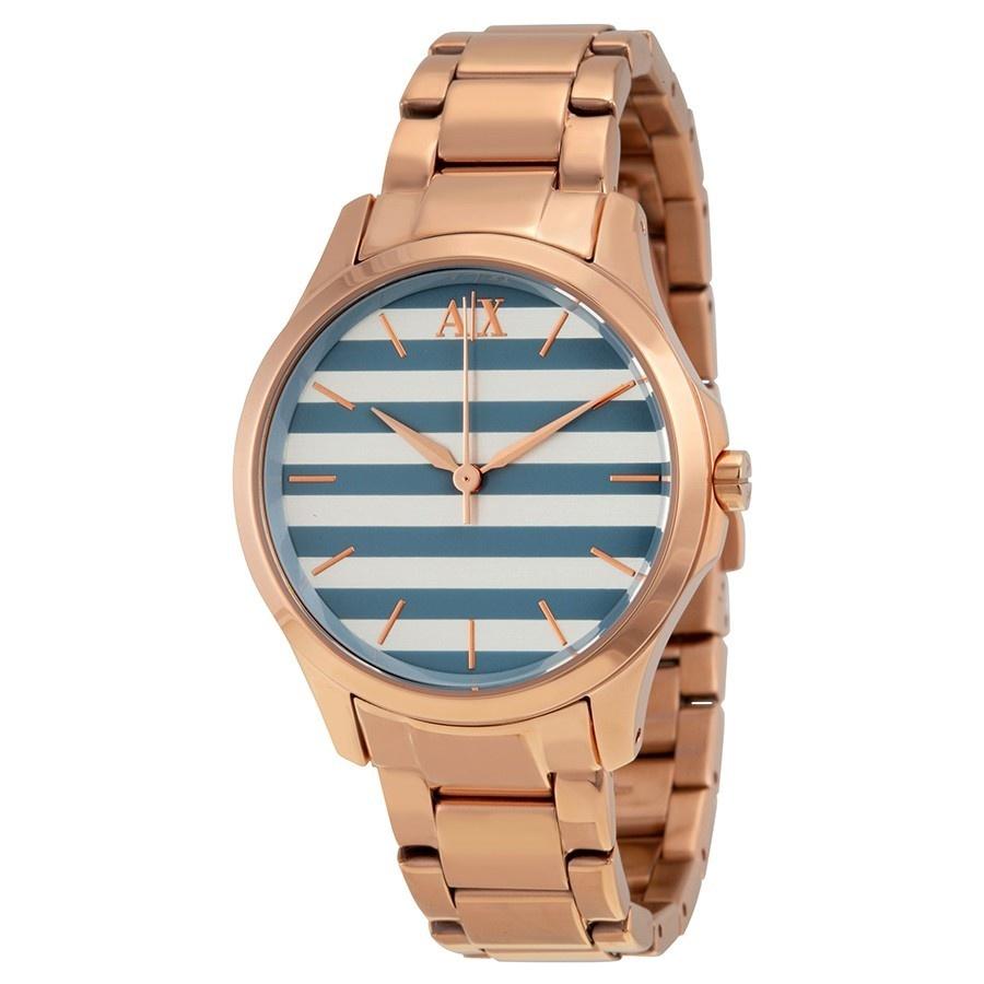 Armani Exchange Women's AX5234 Rose-Tone Stainless Steel Watch