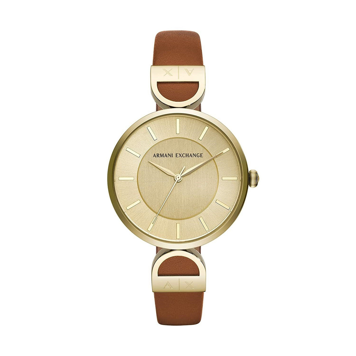 Armani Exchange Women's AX5324 Brown Leather Watch