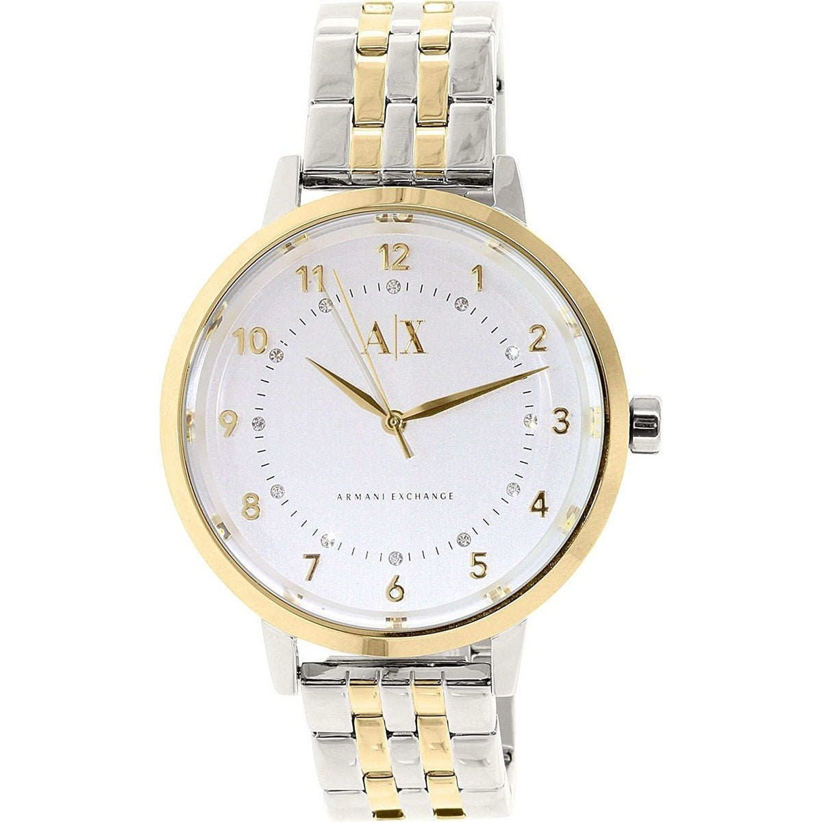 Armani Exchange Women's AX5369 Active Crystal Two-Tone Stainless Steel Watch