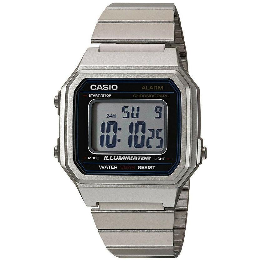 Casio Men&#39;s B650WD-1A Vintage Stainless Steel Watch