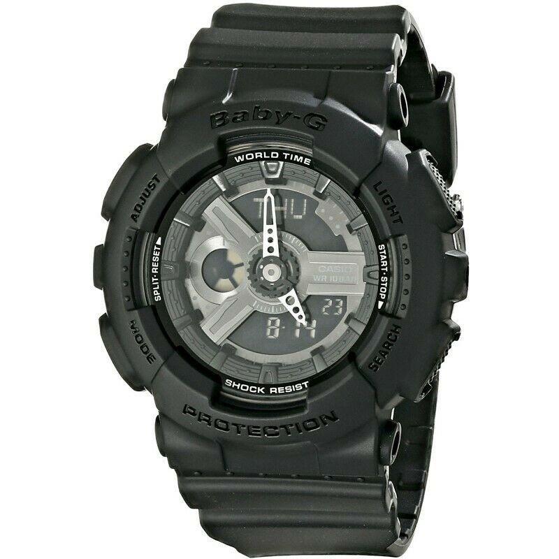 Casio Women's BA110BC-1A Baby-G Analog-Digital Black Resin Watch