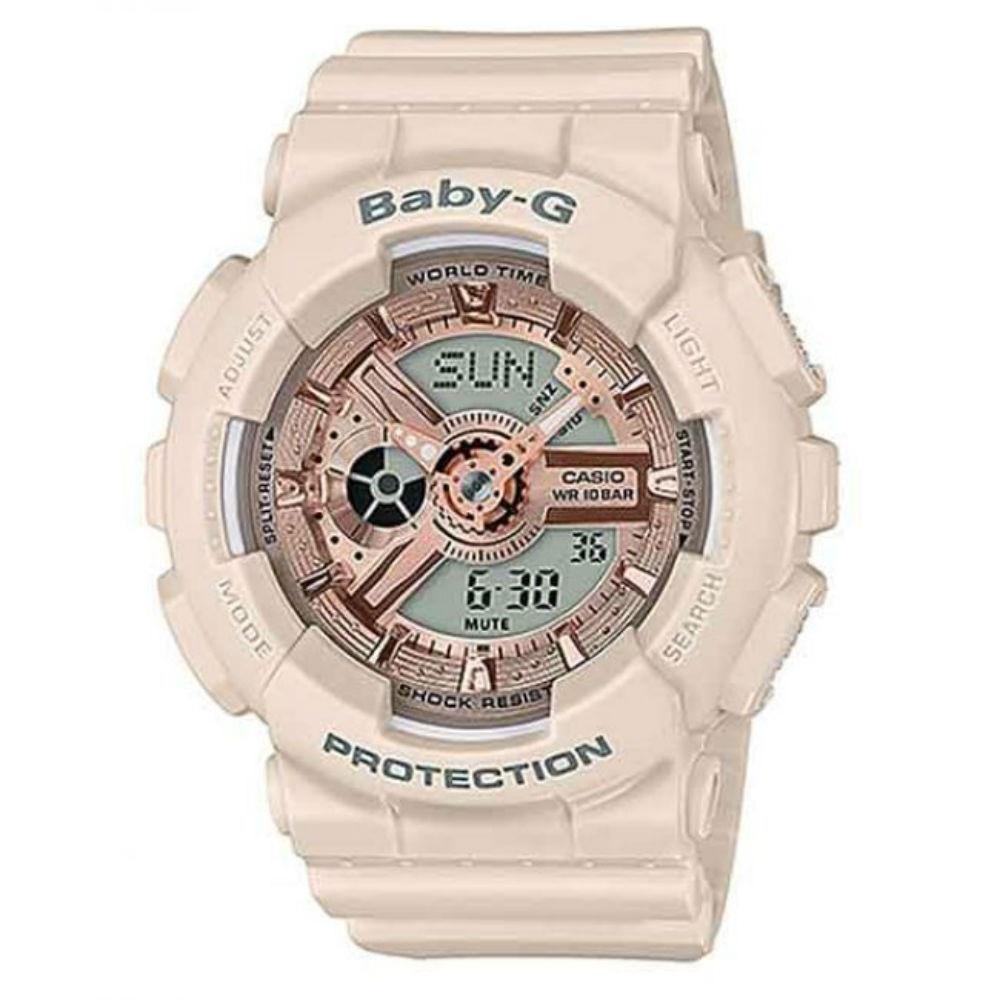 Casio Women's BA110CP-4A Baby G Beige Resin Watch