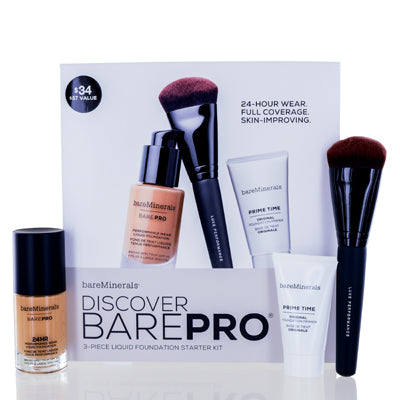 Bareminerals Discover Barepro (Teak 22) 3 Pc Liquid Foundation Starter Kit 87133