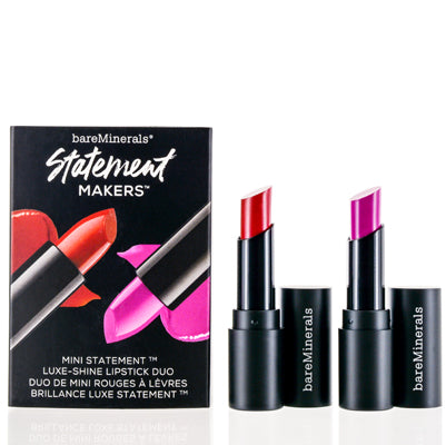 Bareminerals Statement Makers Mini Luxe-Shine Lipstick Duo .04 Oz (1 Ml)  