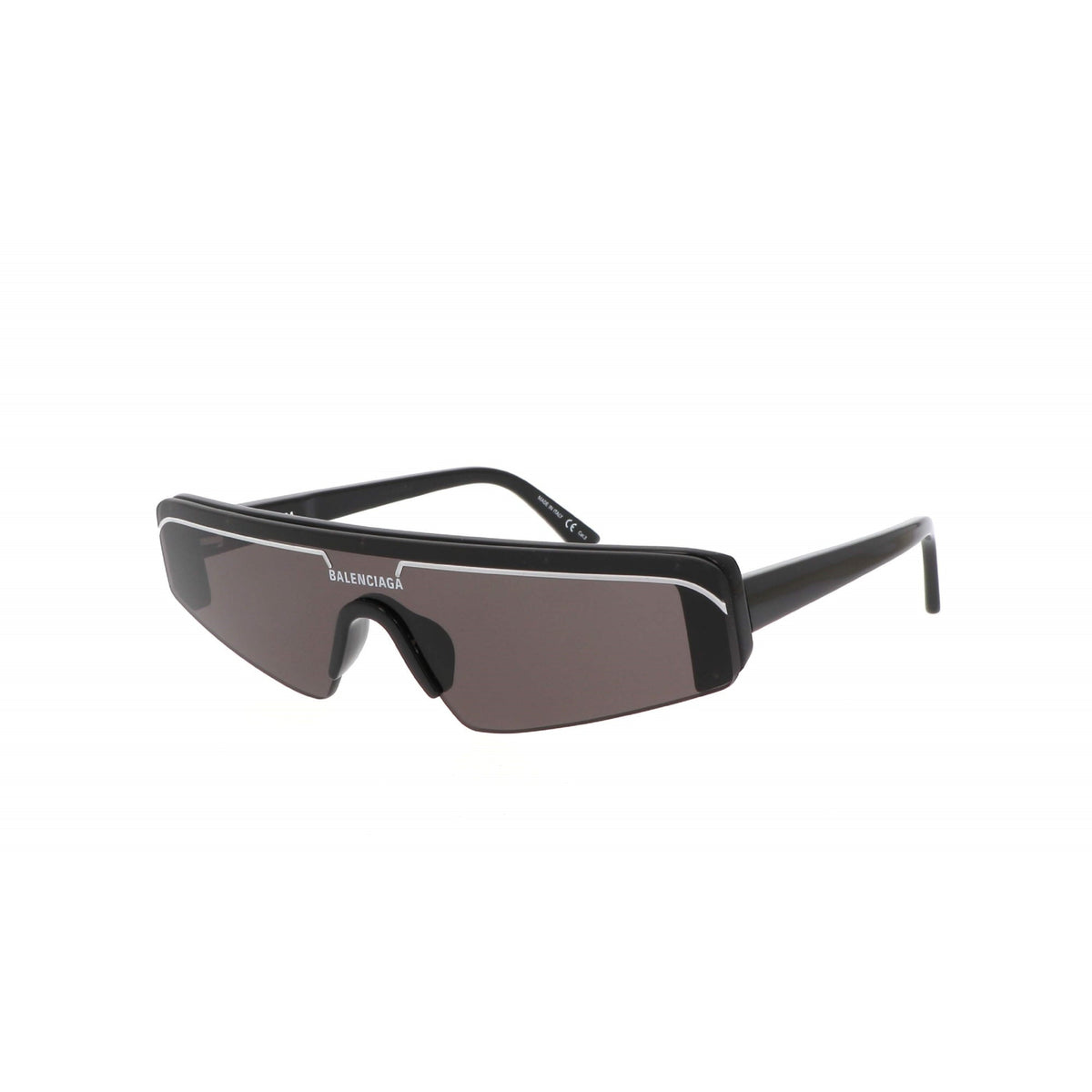 Balenciaga Unisex Sunglasses Spring Summer Black Grey Nylon Nylon Shiny BB0003S 001