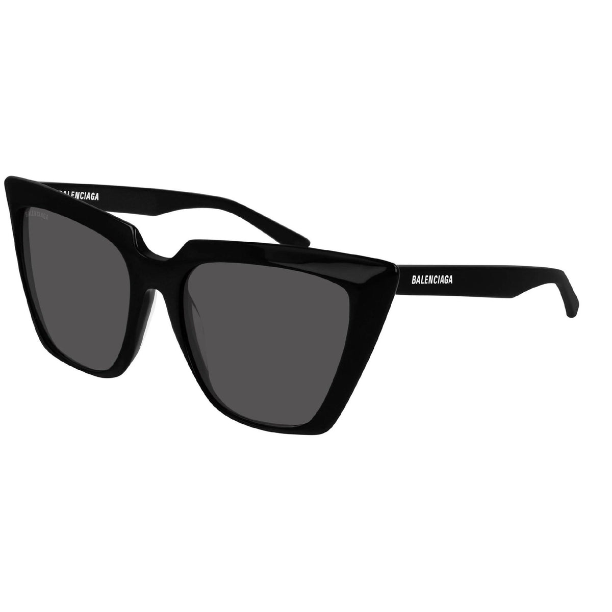 Balenciaga Women's Sunglasses Fall Winter Black Grey CR 39 CR 39 Shiny BB0046S 001