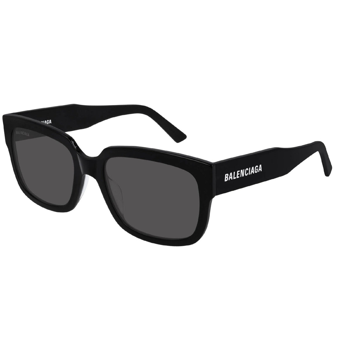 Balenciaga Unisex Sunglasses Fall Winter Black Grey CR 39 CR 39 Shiny BB0049S 001
