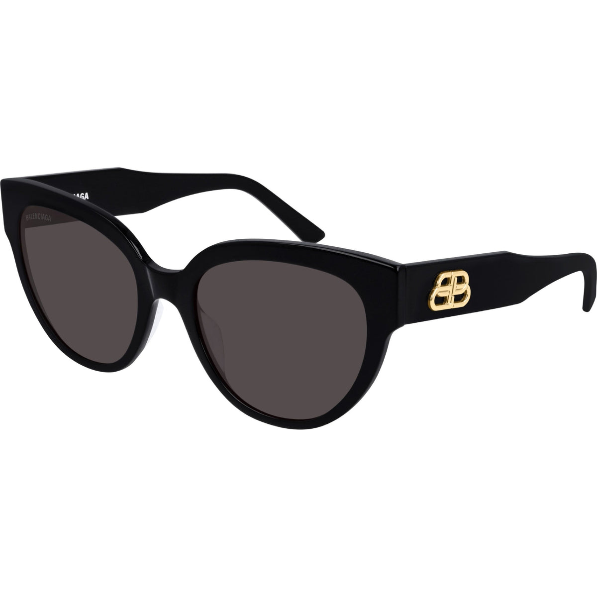 Balenciaga Women's Sunglasses Fall Winter Black Grey Nylon Nylon Shiny BB0050S 001