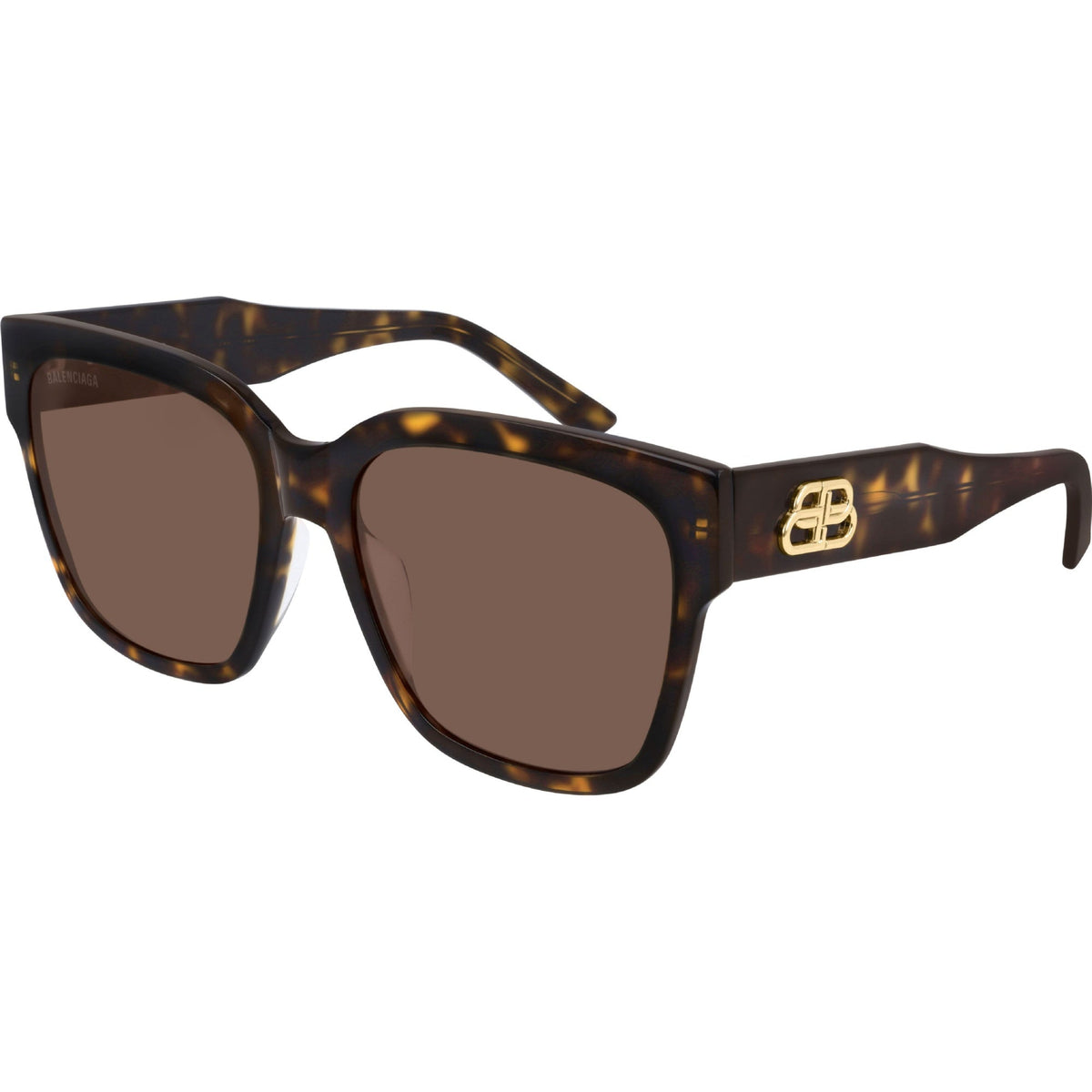Balenciaga Women's Sunglasses Fall Winter Havana Brown Nylon Nylon Dark BB0056S 002