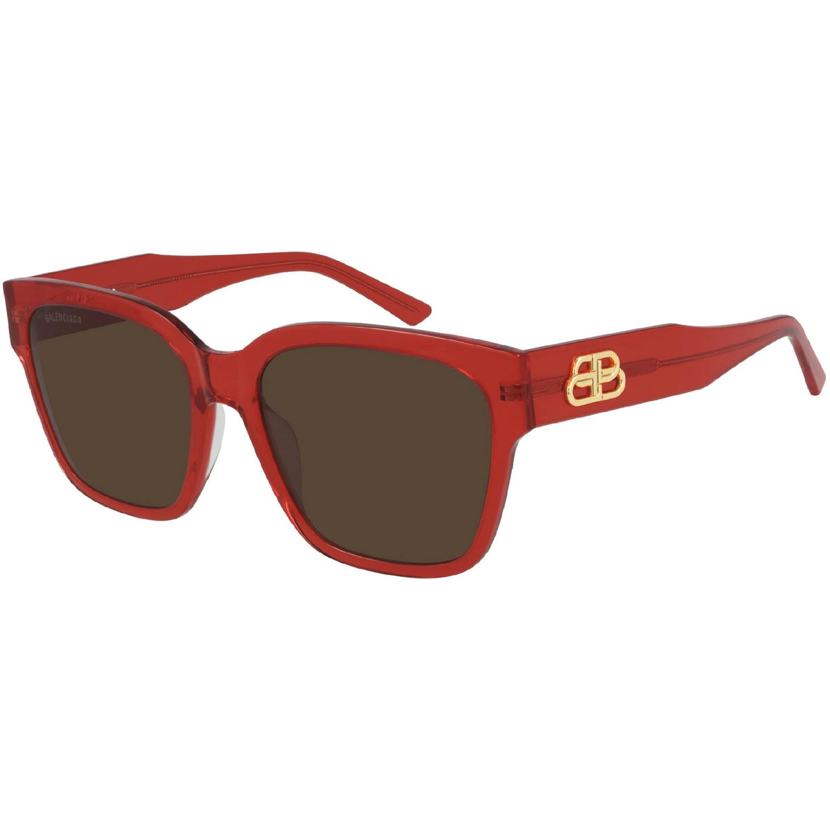 Balenciaga Women&#39;s Sunglasses Fall Winter Red Red CR 39 CR 39 Shiny BB0056S 005