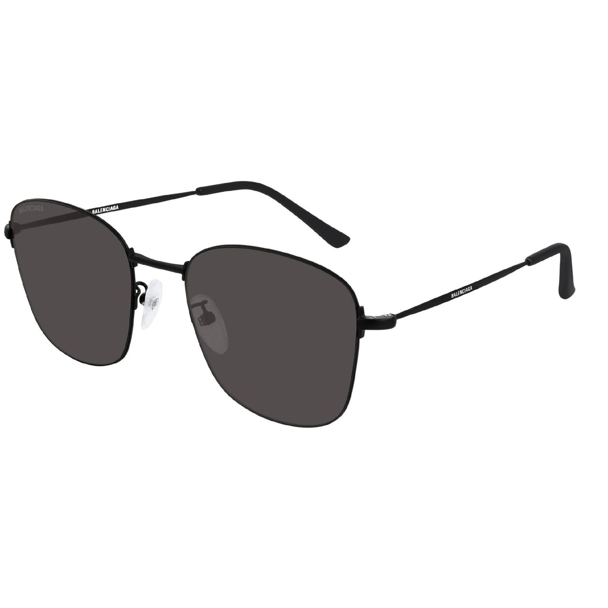 Balenciaga Unisex Sunglasses Fall Winter Black Grey Nylon Nylon Matte BB0061SK 001
