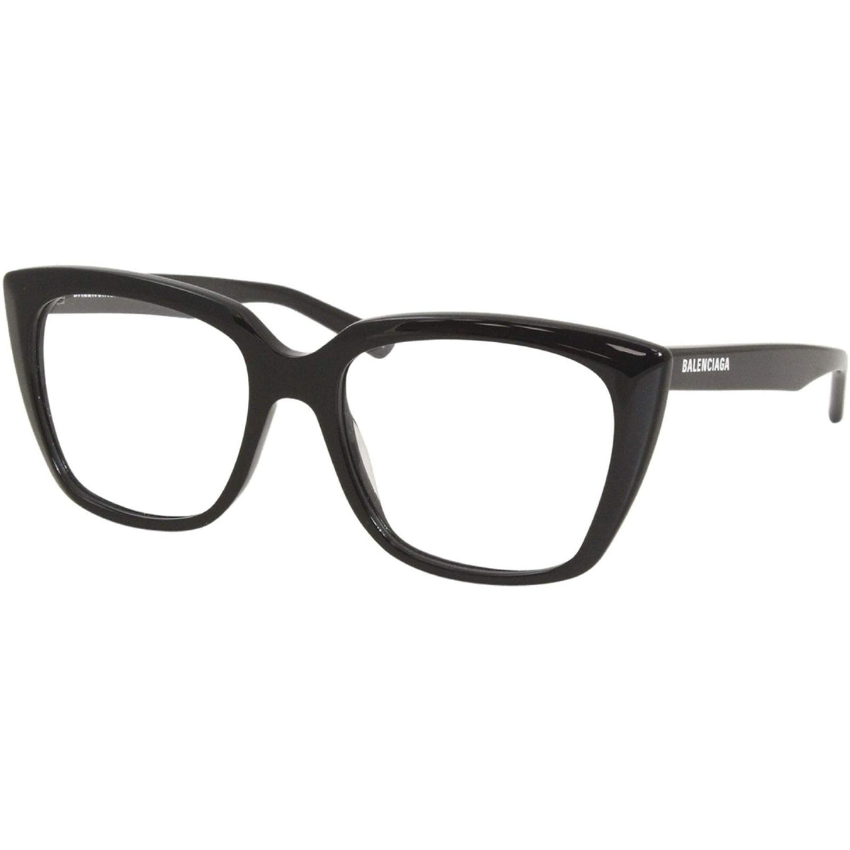 Balenciaga Women's Sunglasses Fall Winter Black Transparent Demo Lens Demo Lens Shiny BB0062O 001