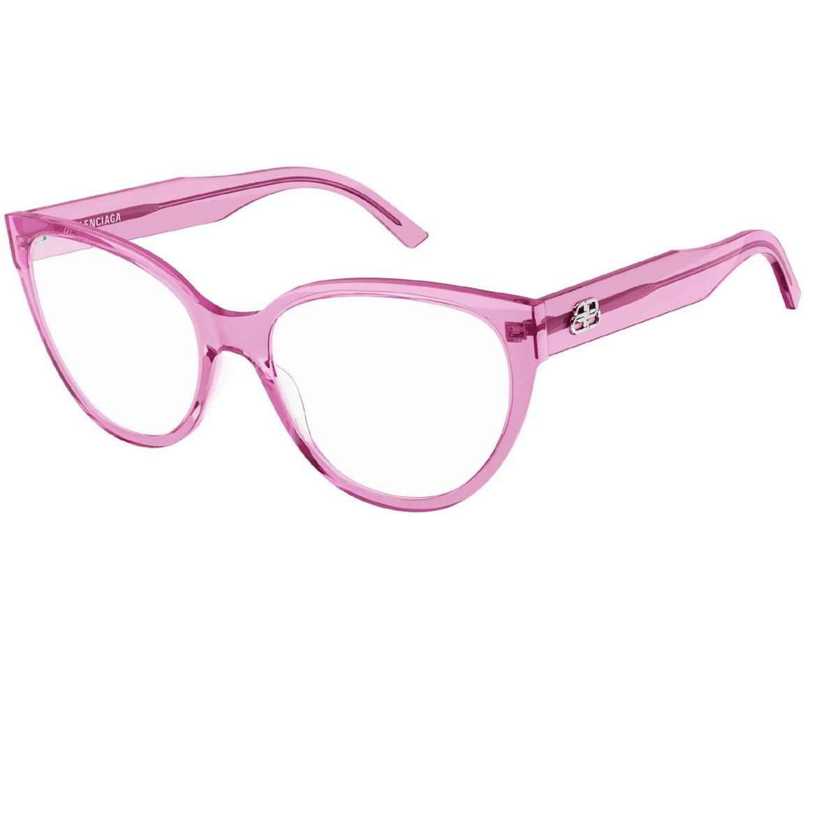 Balenciaga Women's Sunglasses Fall Winter Pink Transparent Demo Lens Demo Lens Transparent BB0064O 007
