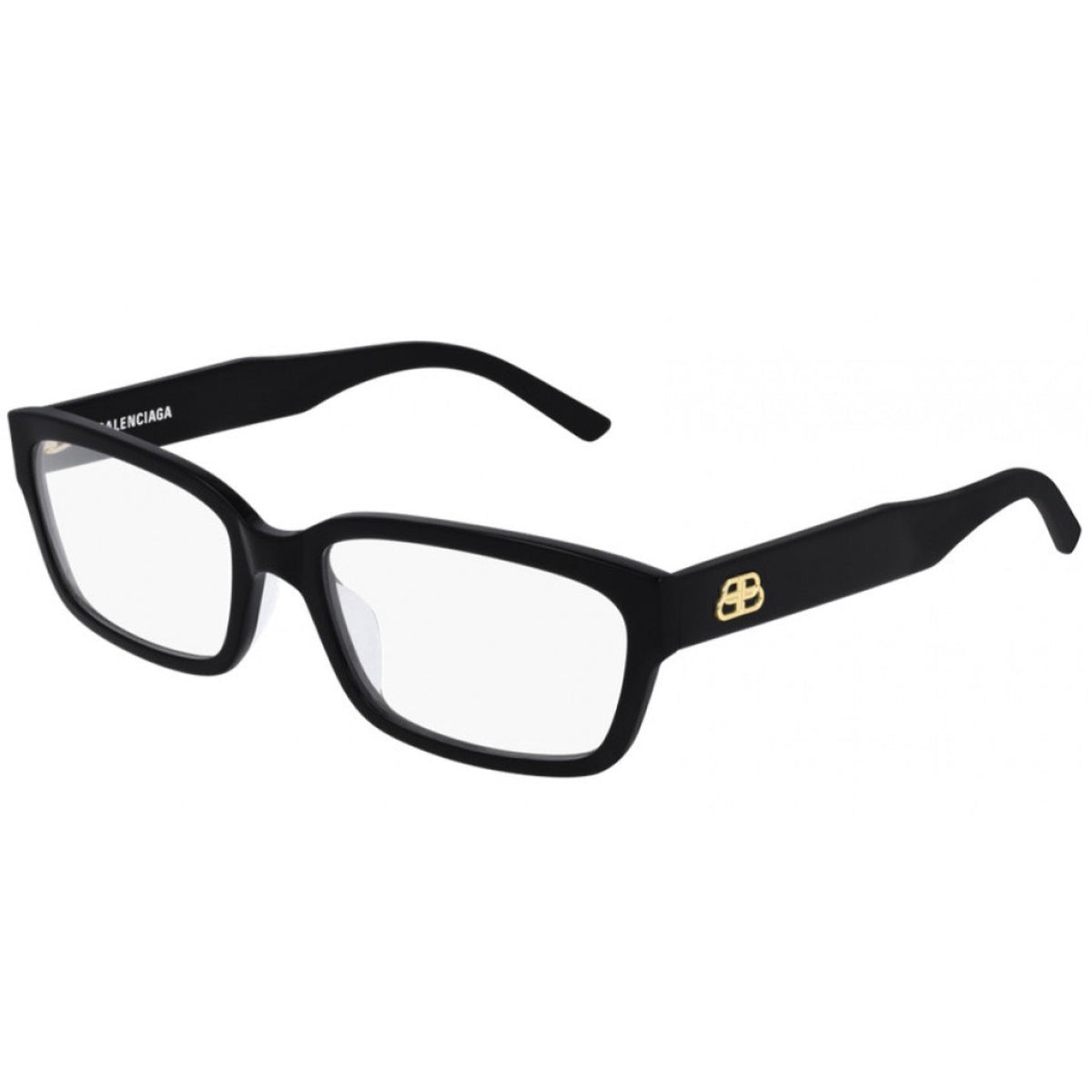 Balenciaga Women's Sunglasses Fall Winter Black Transparent Demo Lens Demo Lens Shiny BB0065O 001