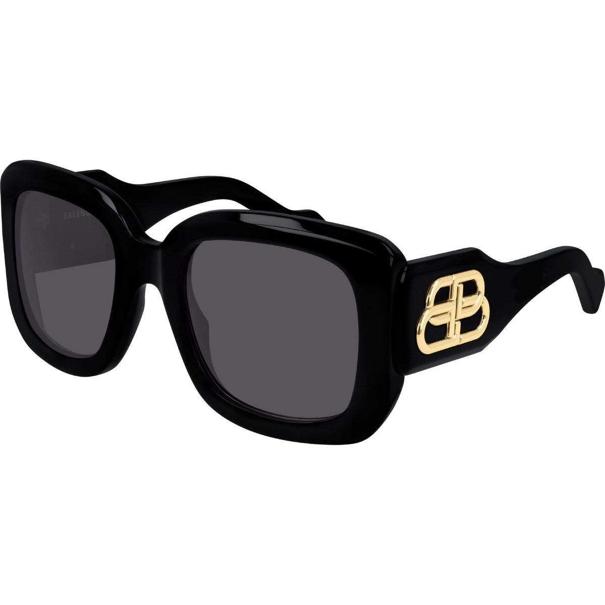 Balenciaga Women's Sunglasses Fall Winter Black Grey CR 39 CR 39 Shiny BB0069S 001