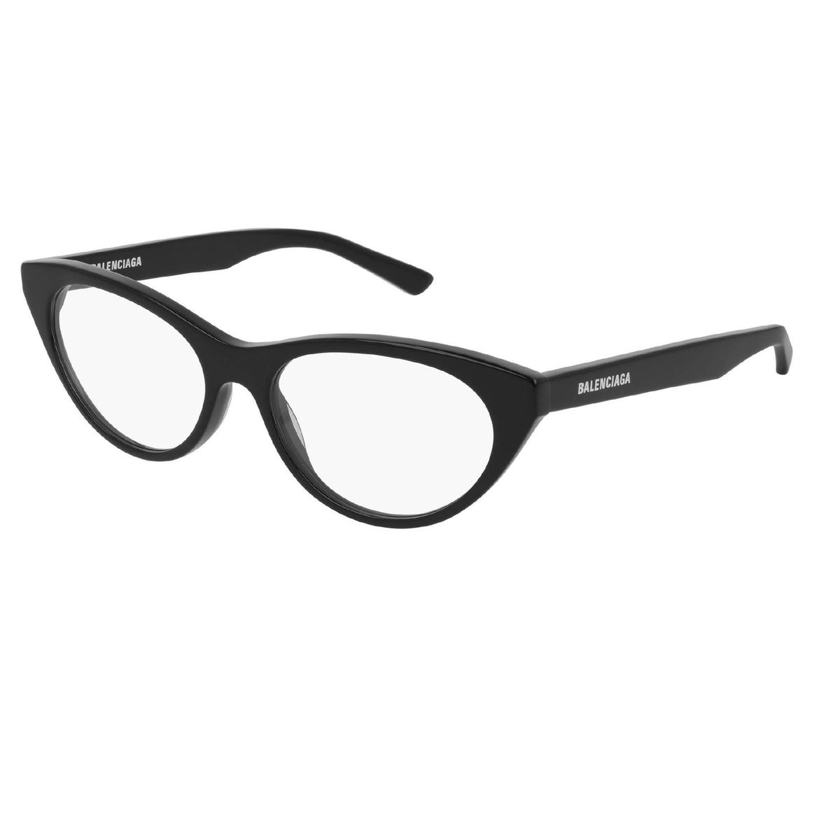 Balenciaga Women's Sunglasses Spring Summer Black Transparent Demo Lens Demo Lens Shiny BB0079O 001