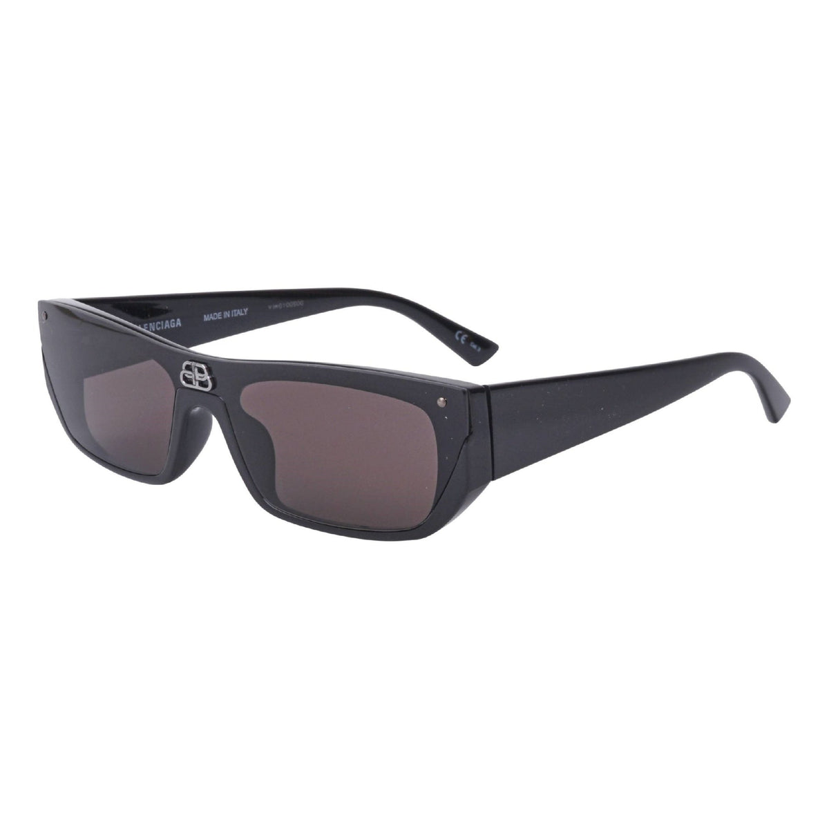 Balenciaga Unisex Sunglasses Spring Summer Black Grey Nylon Nylon Shiny BB0080S 001