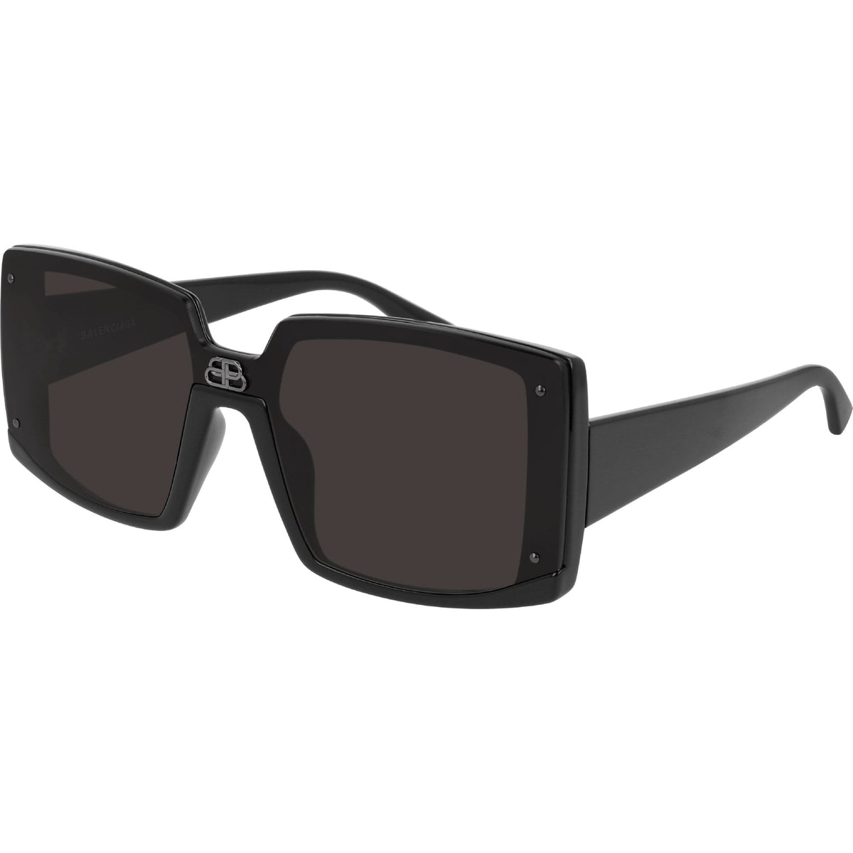 Balenciaga Women's Sunglasses Spring Summer Black Grey Nylon Nylon Shiny BB0081S 001