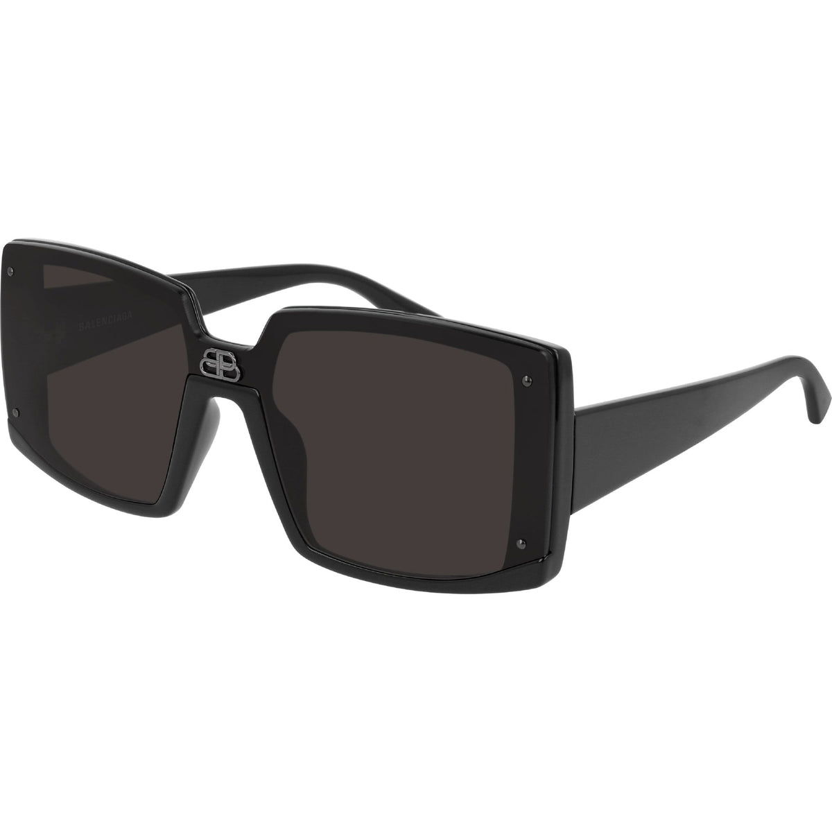 Balenciaga Women&#39;s Sunglasses Spring Summer Black Grey Nylon Nylon Shiny BB0081S 001
