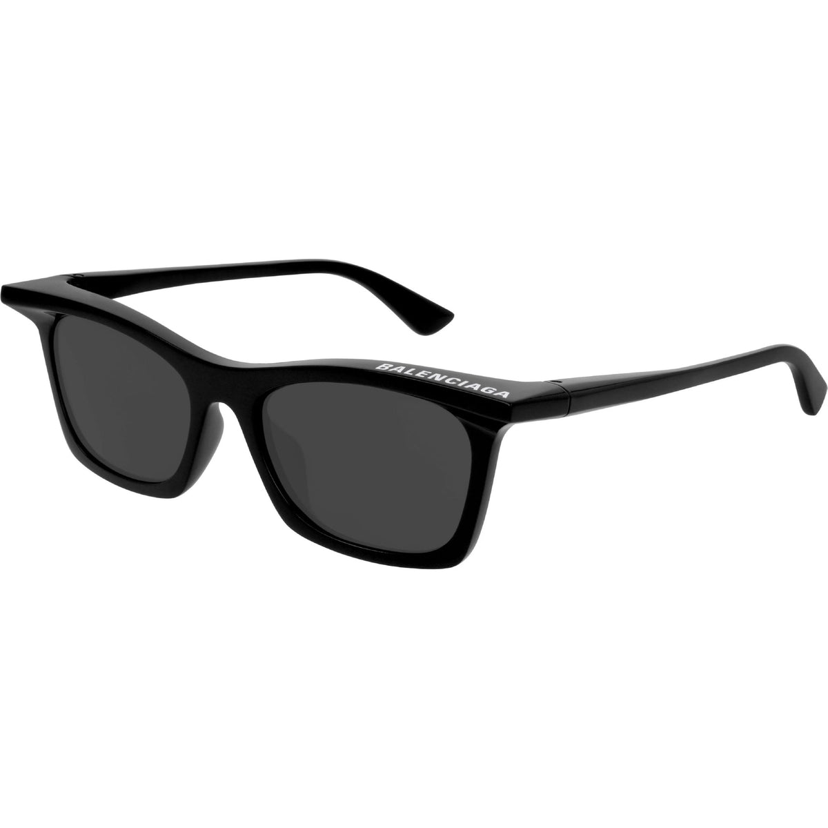Balenciaga Unisex Sunglasses Spring Summer Black Grey Nylon Nylon Shiny BB0099S 001