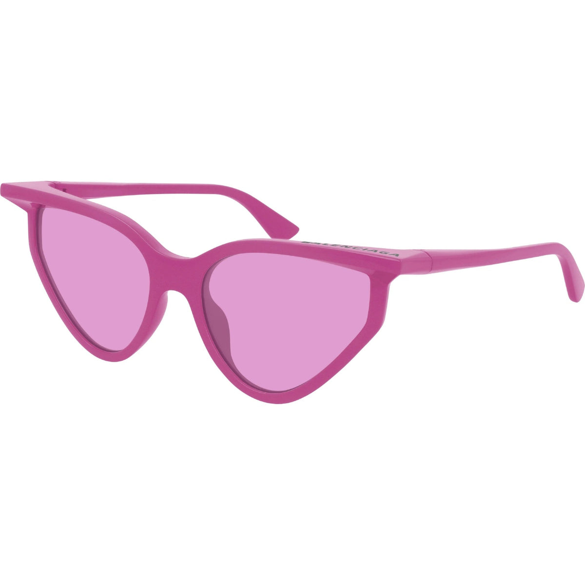 Balenciaga Women's Sunglasses Spring Summer Fuchsia Pink Nylon Nylon Shiny BB0101S 003